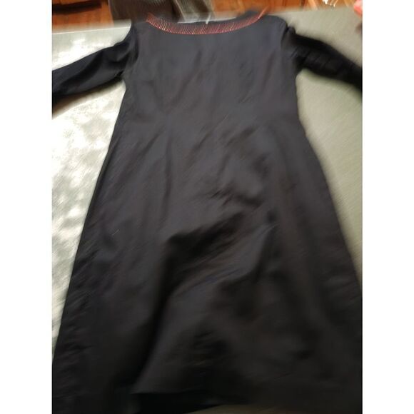 Lilly Pulitzer Size 2 Black Red Shailene Embroidered Beaded Shift Dress sz 2 - Picture 4 of 4